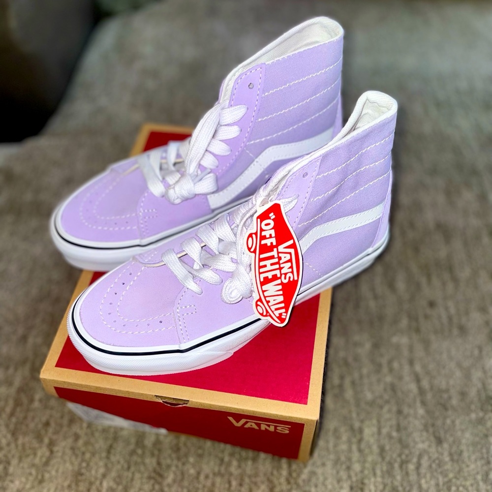 Lavender High Top Vans